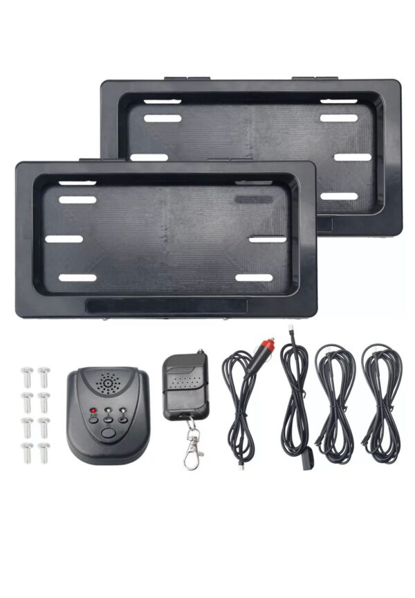 Shutter covers for license plate with wireless remote (EACH)